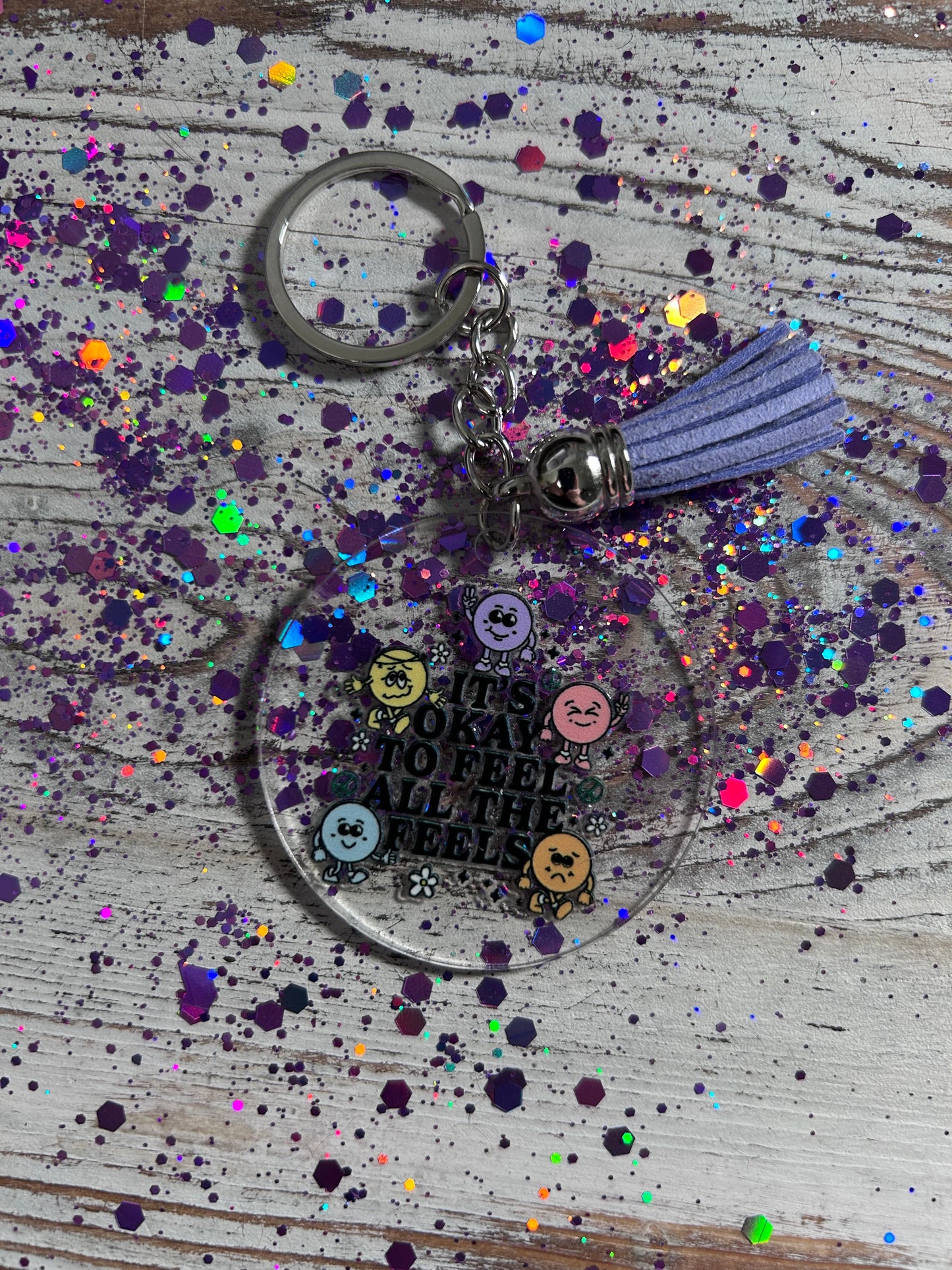 π Itβs Okay to Feel All the Feels Keychain