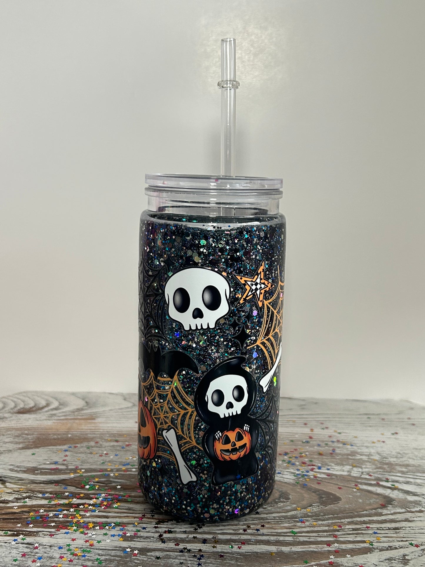 πβ¨ Spooky Glitter Tumbler β Limited Edition! β¨π