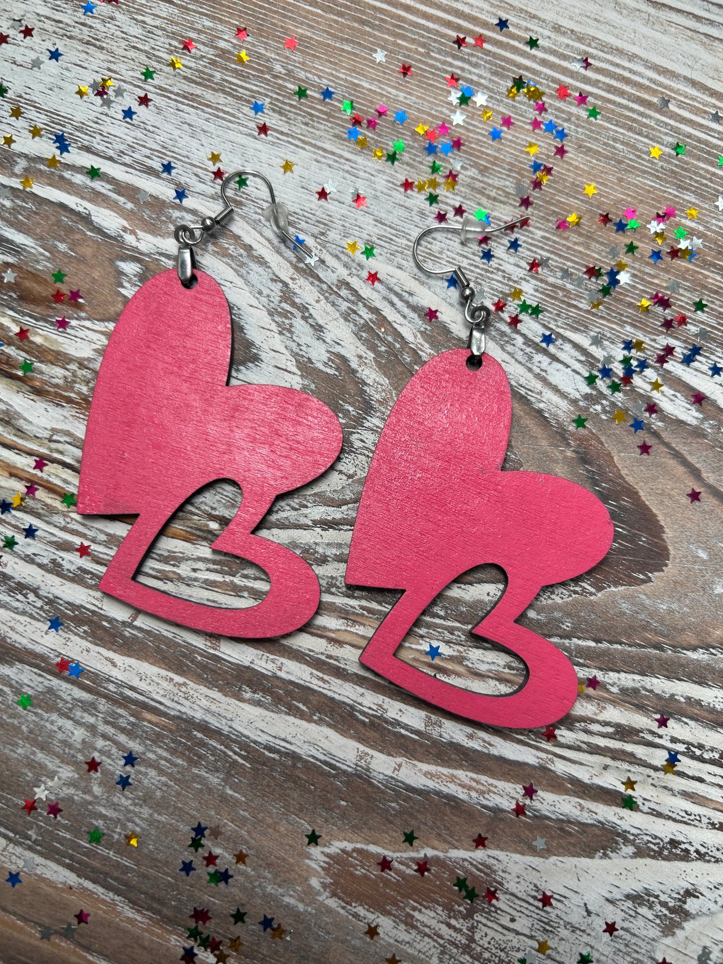 π Bold Heart Statement Earrings