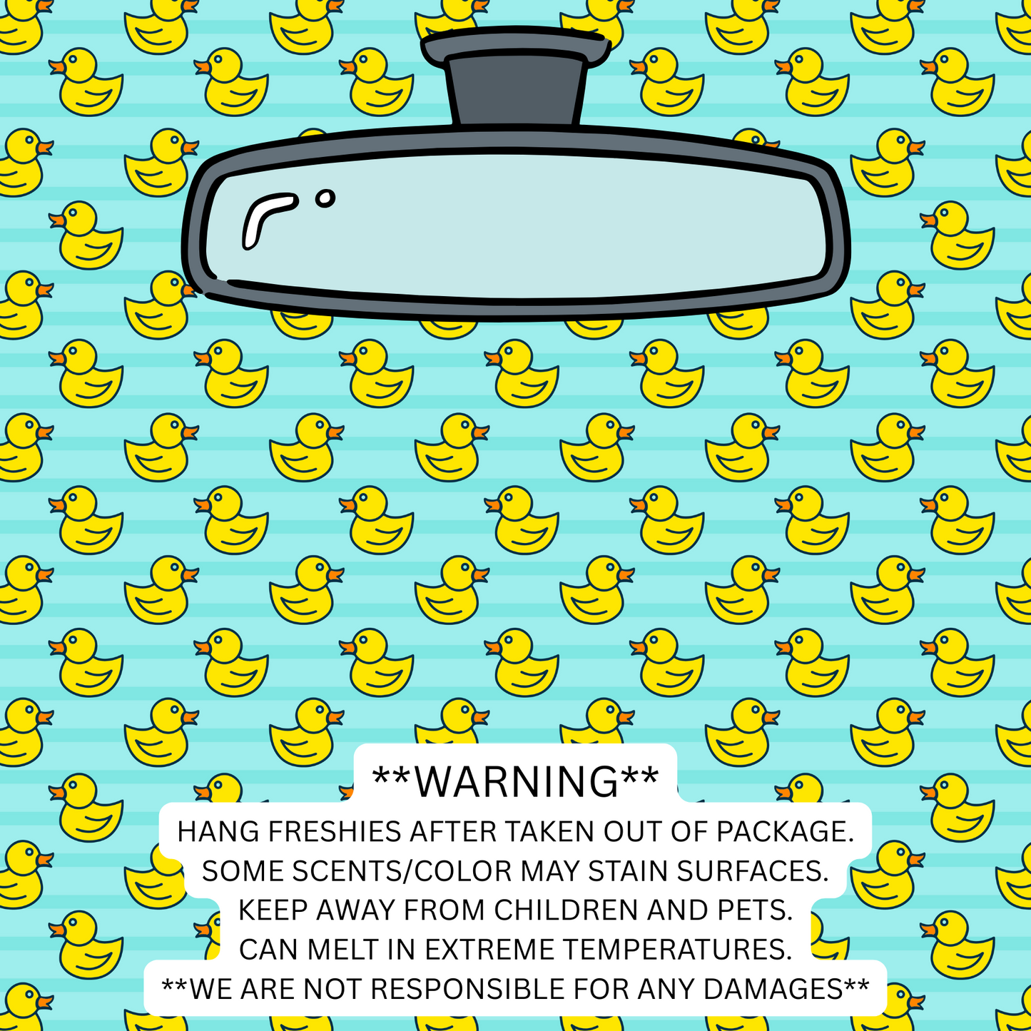 Teal Rubber Duckies 2
