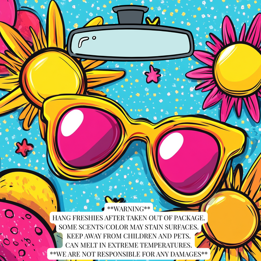 Bright Sunglasses (freshie bag insert)