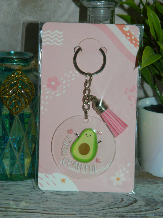 Truly Grateful Keychain🥑💕