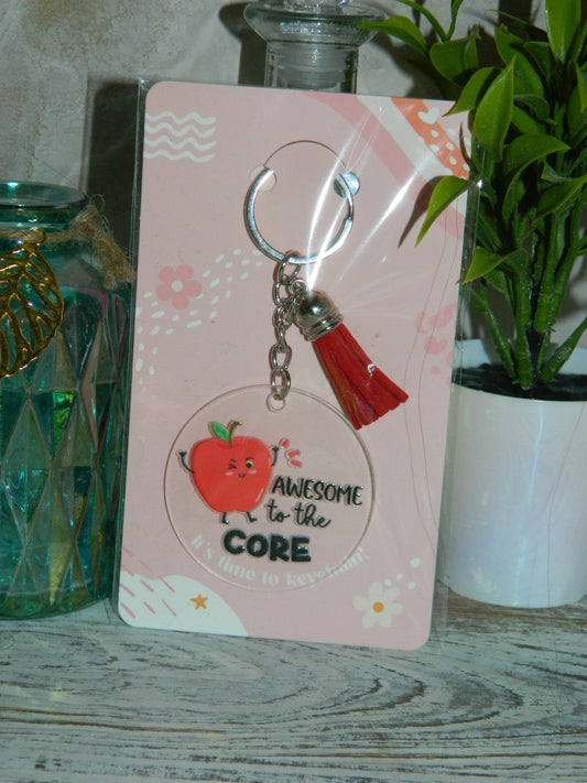 AWESOME to the CORE Keychain 🍎❤️