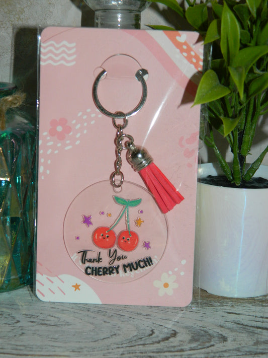 Thank You Cherry Much! Keychain 🍒💖