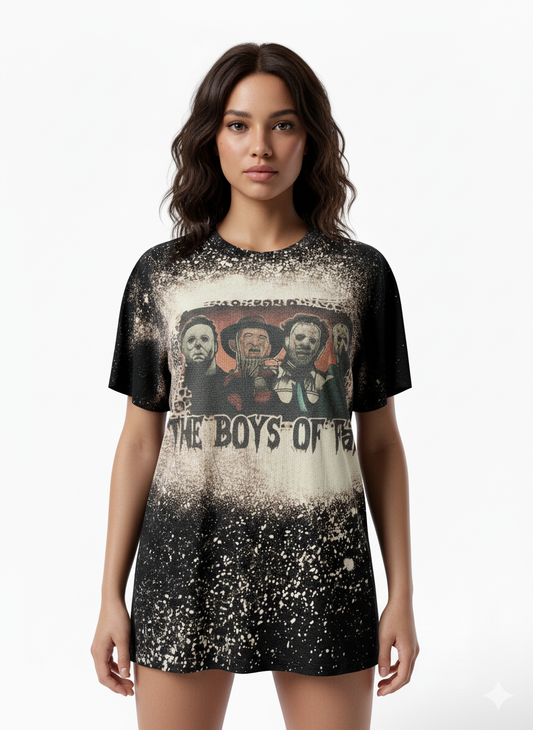 🎃 THE BOYS OF FALL Horror Bleach Tee 🔪