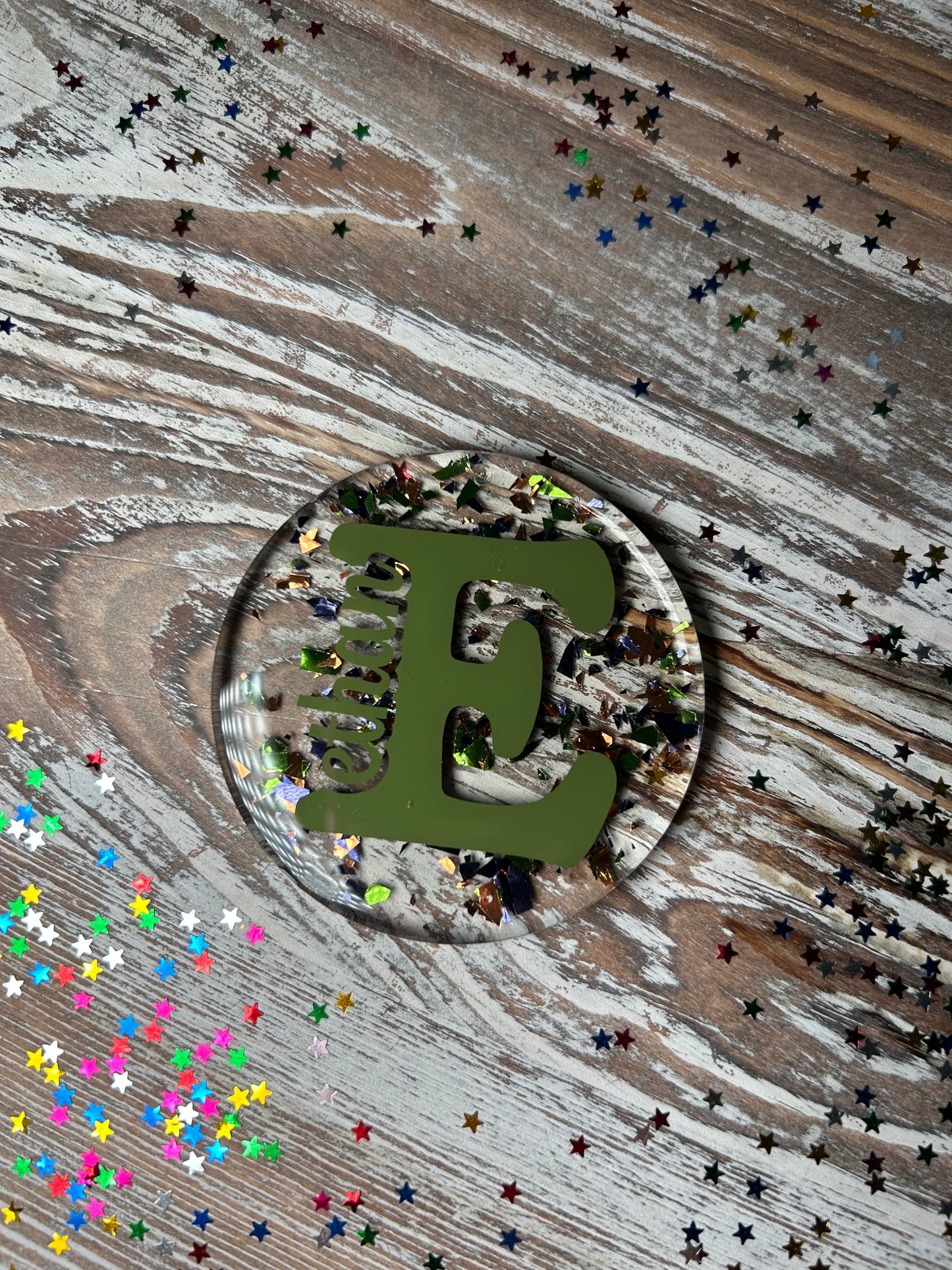 ✨ Custom Name Glitter Keychain ✨