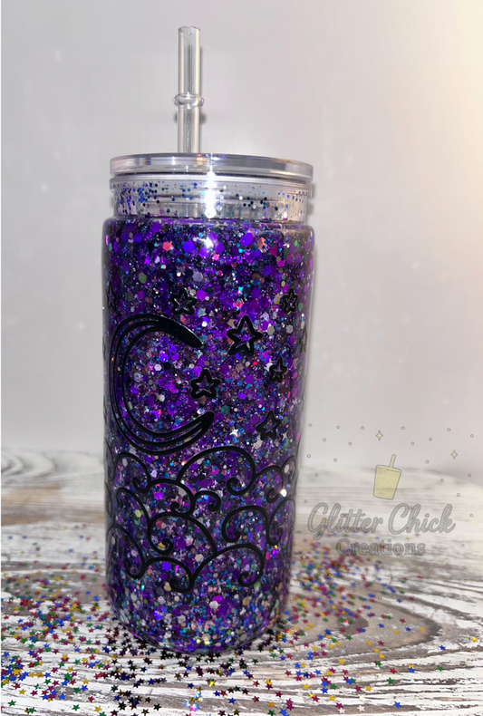 Celestial Dreams Snow Globe Tumbler – 20 oz Acrylic Magic