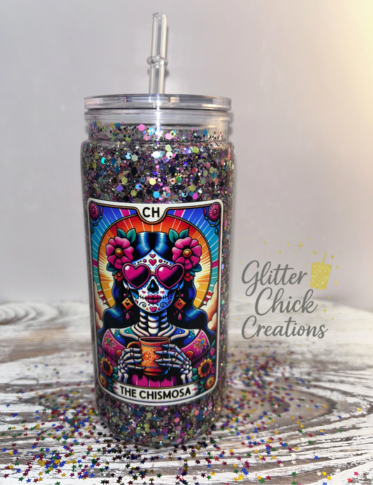 Chismosa Queen Snow Globe Tumbler